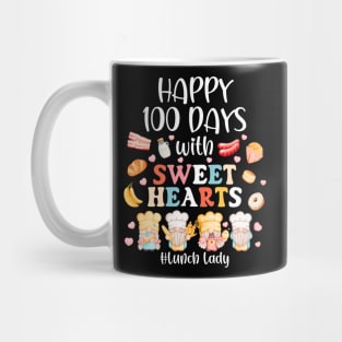 100 Days Of School Cafeteria Lunch Lady Funny Cute Gnome Mug